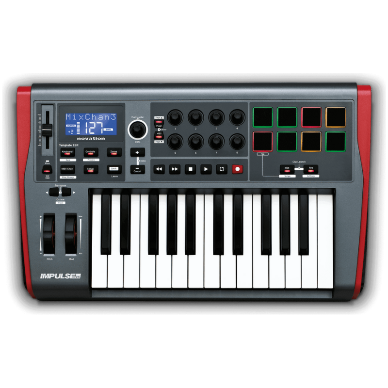 Novation Impulse 25 USB MIDI Keyboard Controller