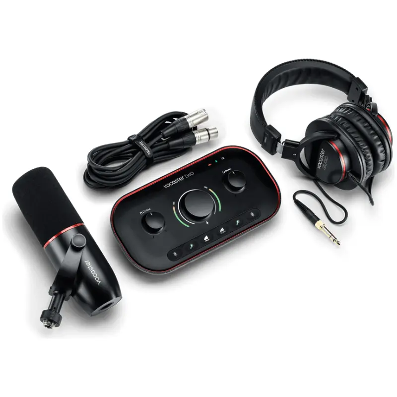 Focusrite Vocaster Two Studio USB Podcasting Bundle