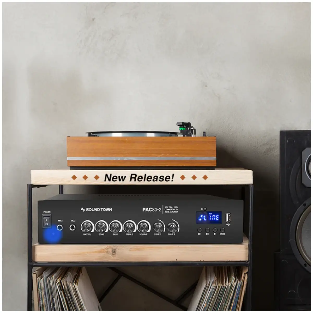 Sound Town PAC80-2 Commercial Power Amplifier - Image 6