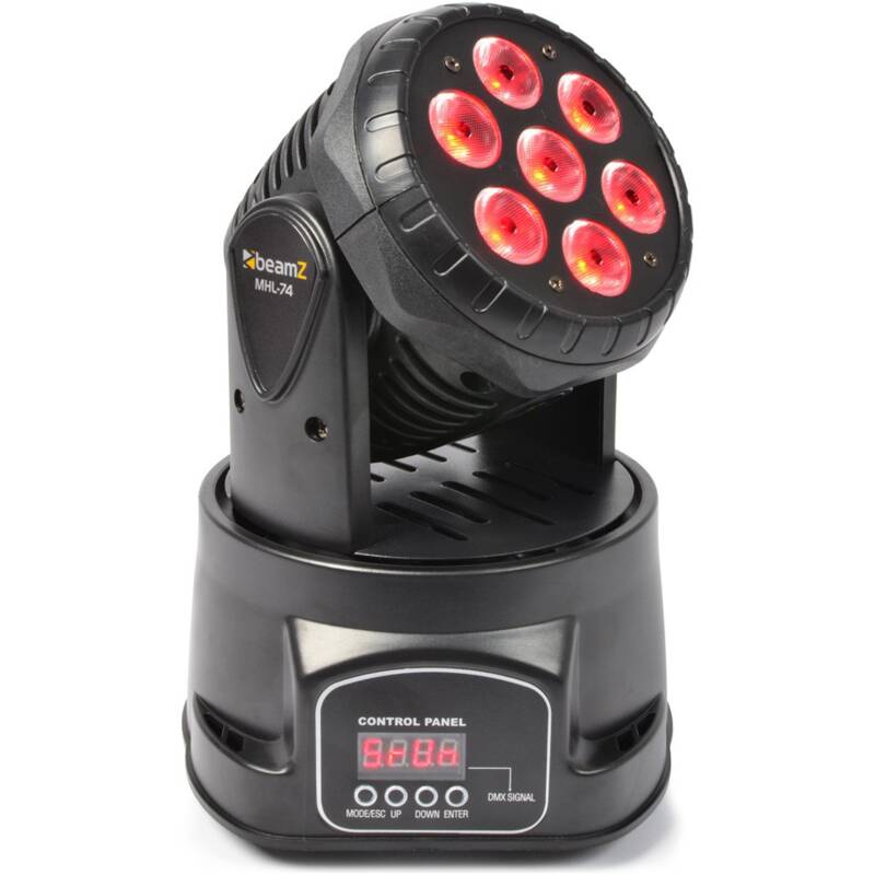 BEAMZ MHL74 LED MOVING HEAD WASH 7x 10W RGBW