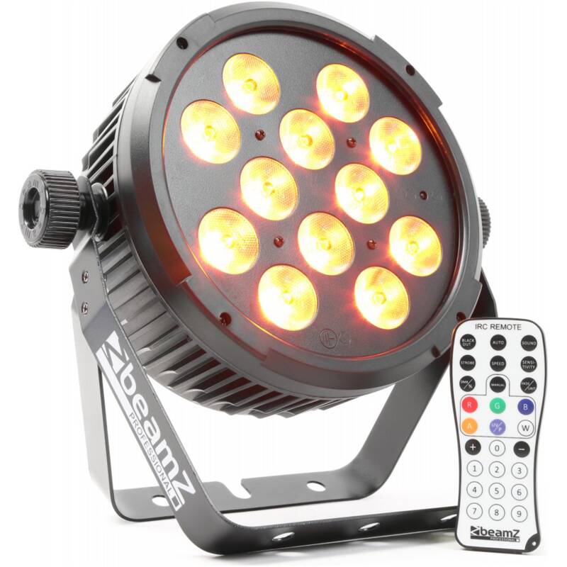 BEAMZ BT300 LED FLAT PAR IP20 12x 10W RGBAWUV