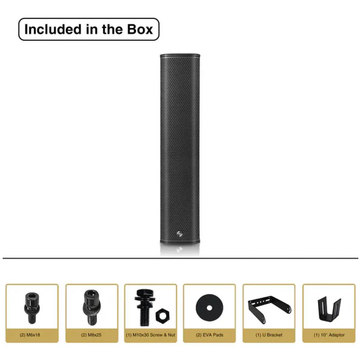 Sound Town CARPO-P6B Passive Column Line Array Speaker - Image 7
