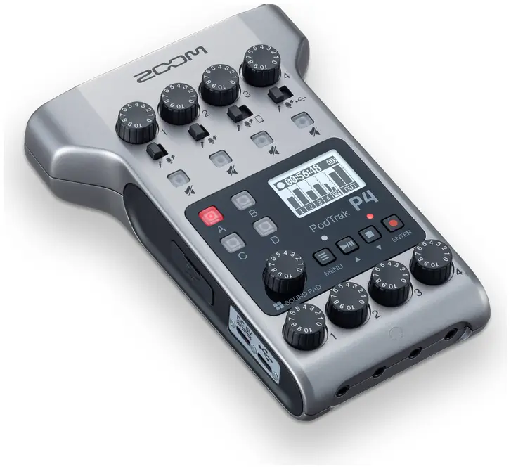 Zoom PodTrak P4 – 4-Track Podcast Recorder - A1 Sound