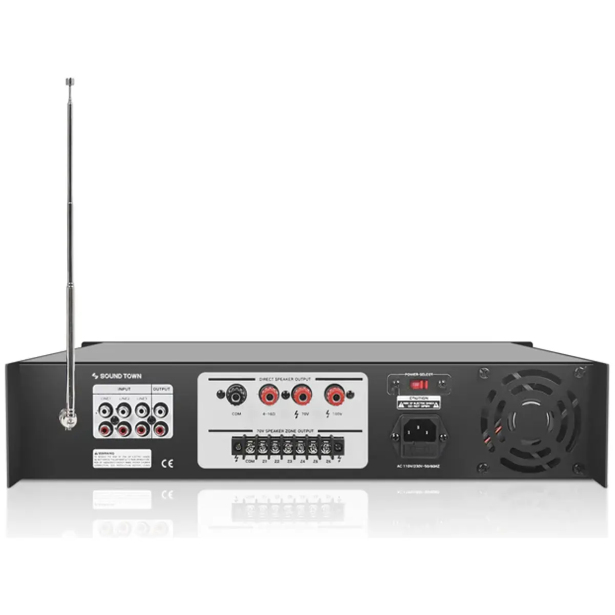 Sound Town PAC180-6 Commercial Power Amplifier - Image 4