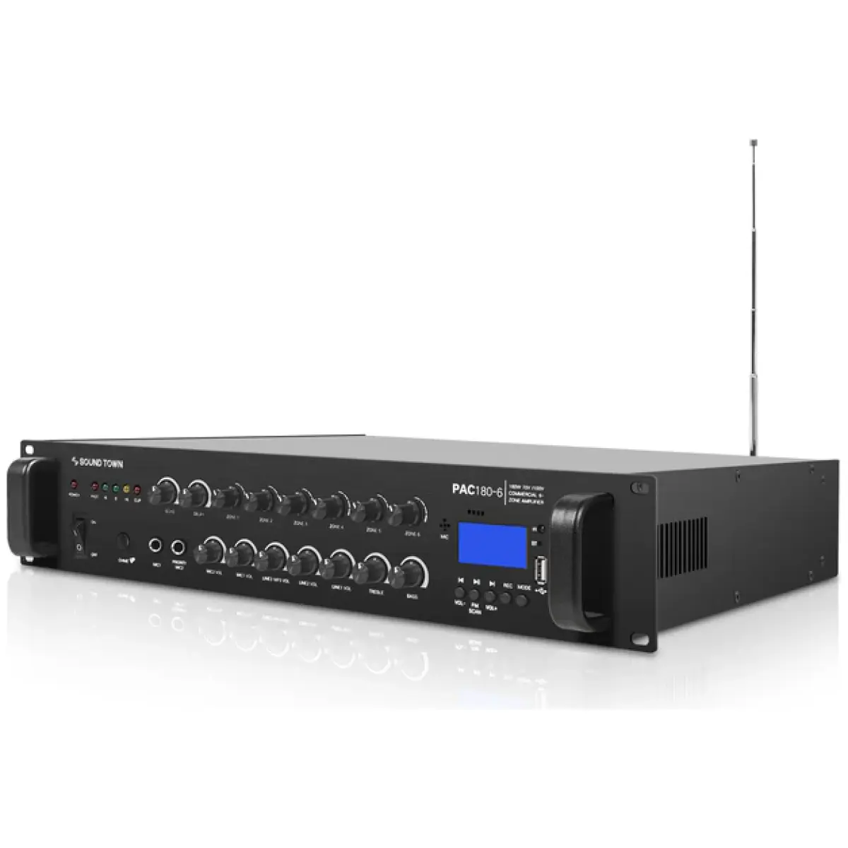 Sound Town PAC180-6 Commercial Power Amplifier - Image 3