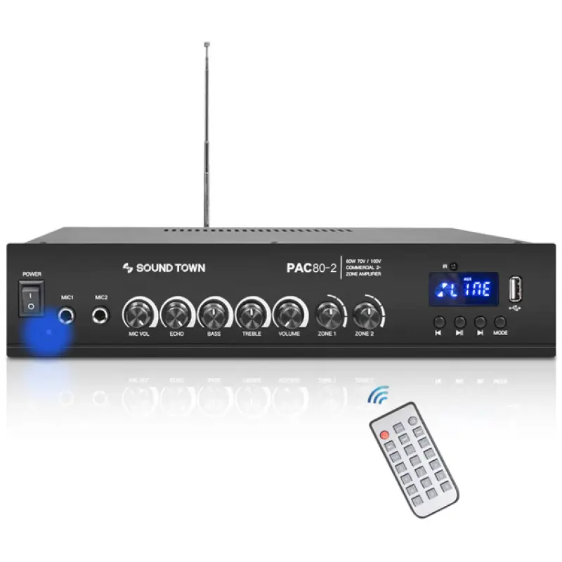 Sound Town PAC80-2 Commercial Power Amplifier