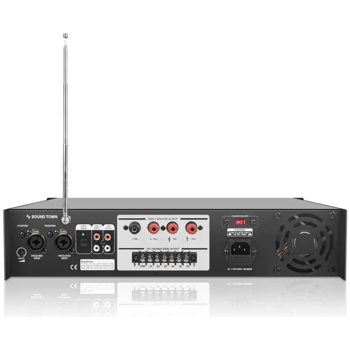 Sound Town STCA180-6Z Commercial Power Amplifier - Image 4