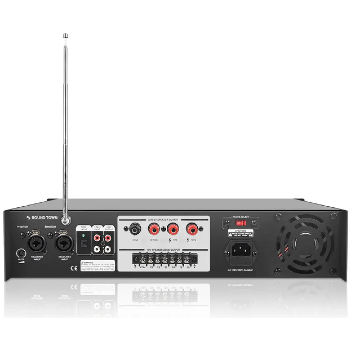 Sound Town STCA360-6Z Commercial Power Amplifier - Image 4