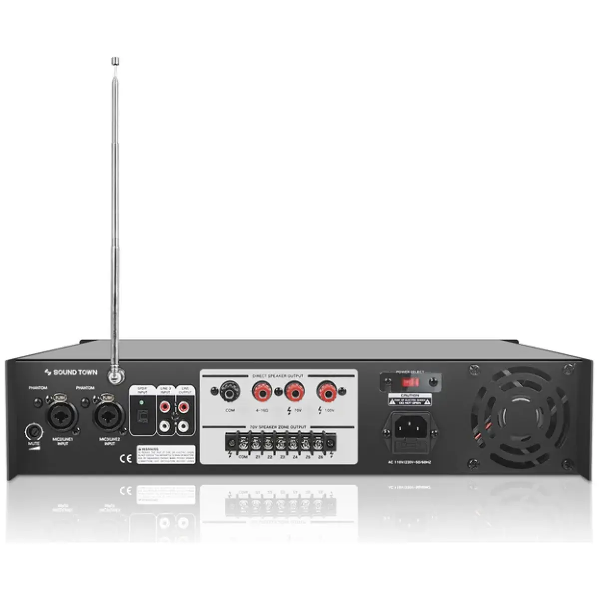 Sound Town STCA600-6Z Commercial Power Amplifier - Image 4