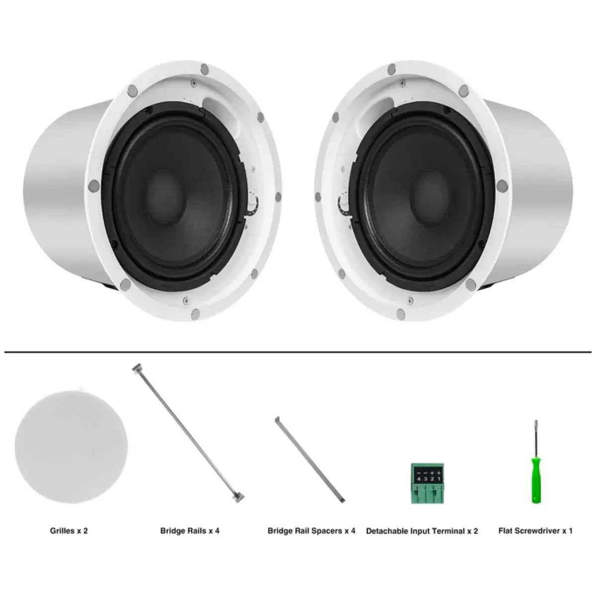 Sound Town STCS8C 8" coaxial ceiling speakers (Pair) - Image 6