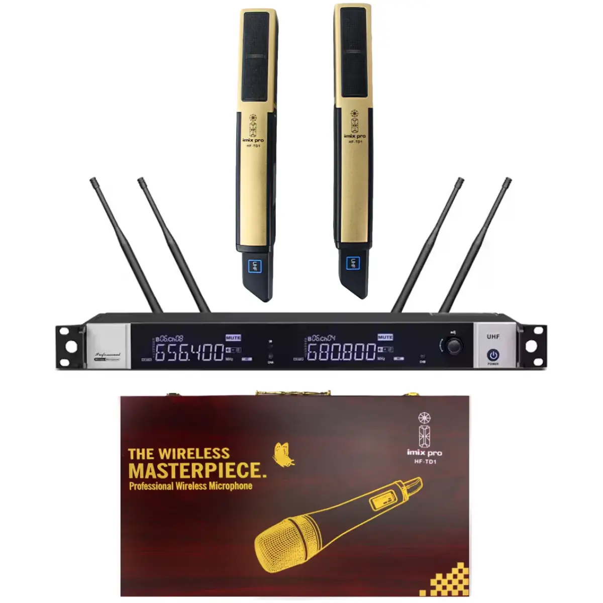 Imix IMHF-TD1 Dual Digital Wireless Microphone - Image 1