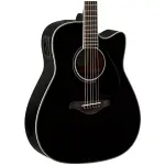 Yamaha FGX820C BLK Dreadnought Acoustic-electric Guitar - Image 2