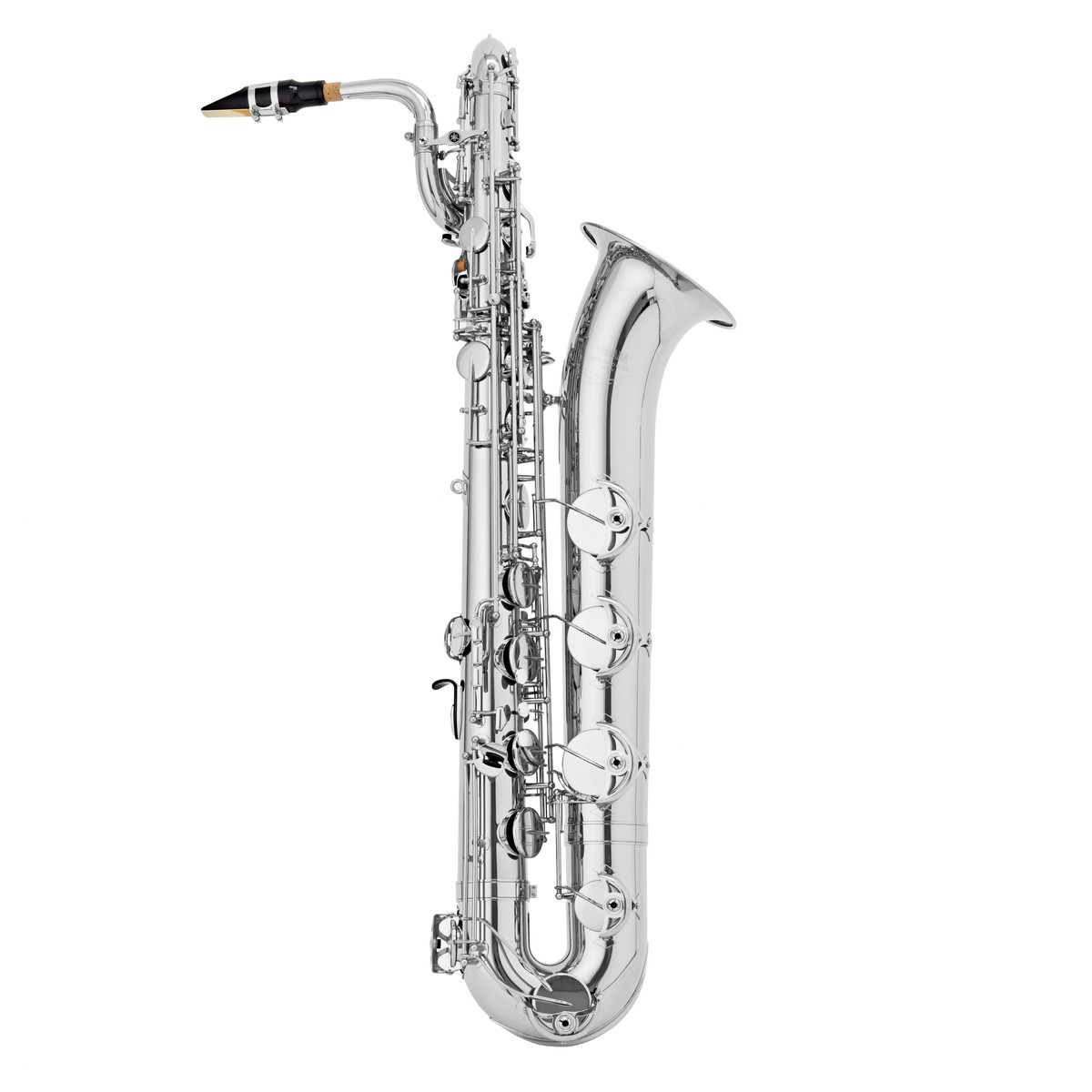 5fb509b5e557b-ybs32s-large Yamaha YBS-480S Silver-Plated Baritone Saxophone - Image 1