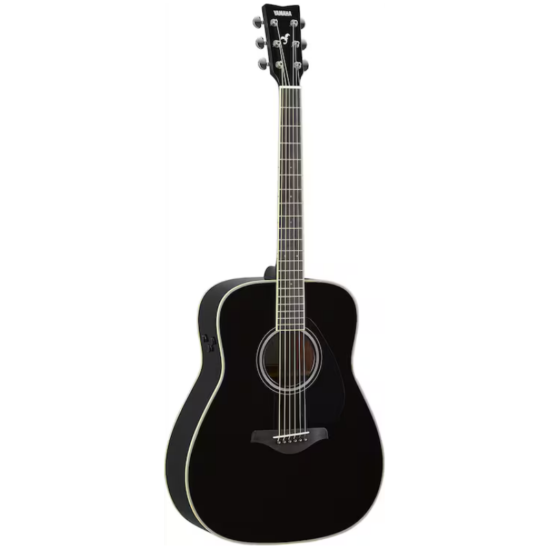 Yamaha FG-TA BLK TransAcoustic Dreadnought Guitar