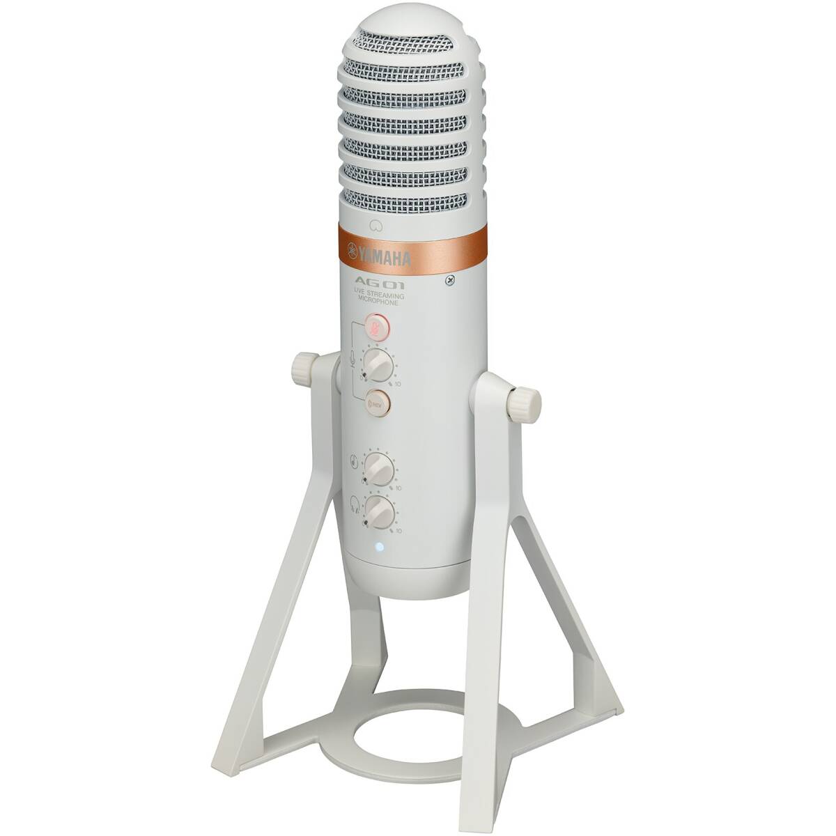 Yamaha AG01 White Live Streaming USB Microphone - Image 2
