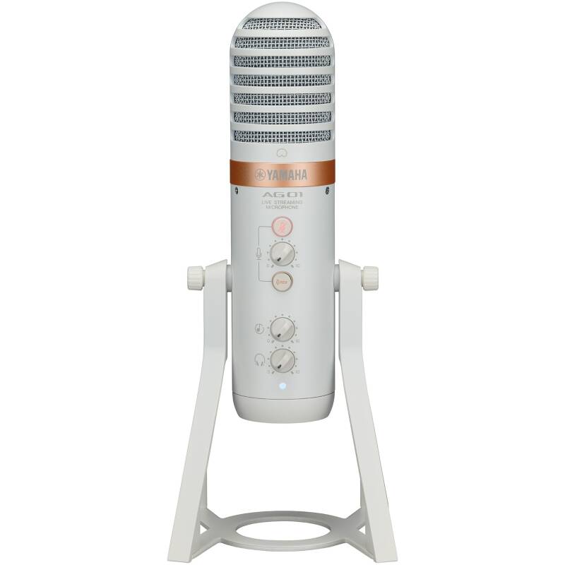 Yamaha AG01 White Live Streaming USB Microphone