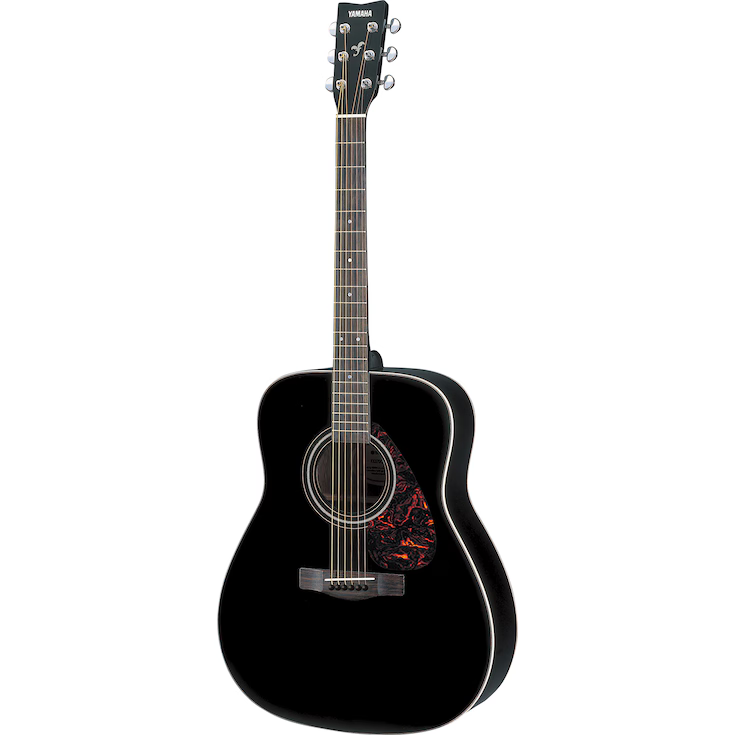 F370_B_angle_tcm113-1649026 Yamaha F370 BLK Acoustic Folk Guitar - Image 1