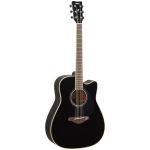 Yamaha FGC-TA BLK TransAcoustic Dreadnought Guitar