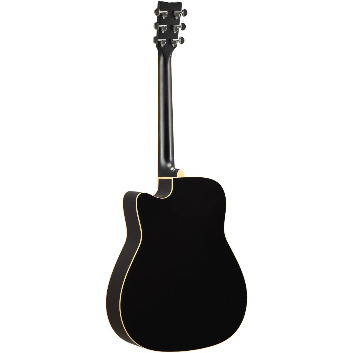 Yamaha FGC-TA BLK TransAcoustic Dreadnought Guitar - Image 2