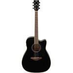 Yamaha FGC-TA BLK TransAcoustic Dreadnought Guitar - Image 3