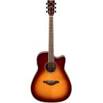 Yamaha FGC-TA BS TransAcoustic Dreadnought Guitar - Image 3