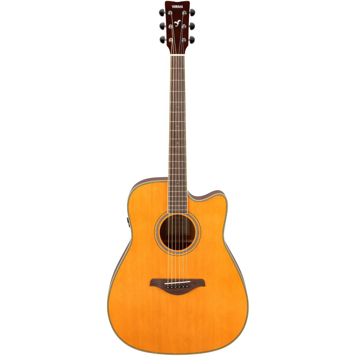 Yamaha FGC-TA VAT TransAcoustic Dreadnought Guitar - Image 2