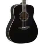 Yamaha FG-TA BLK TransAcoustic Dreadnought Guitar - Image 2