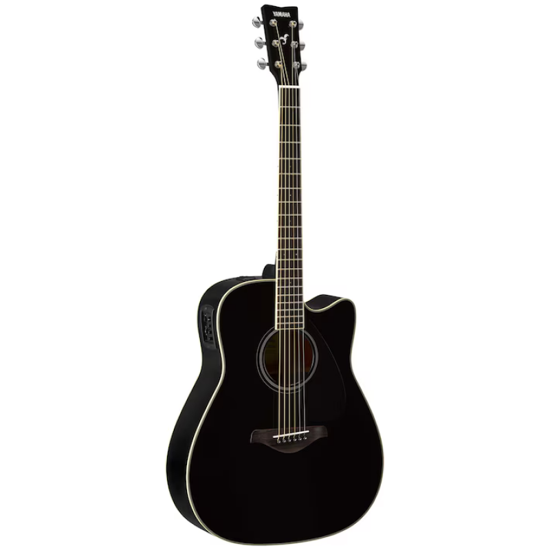 Yamaha FGX820C BLK Dreadnought Acoustic-electric Guitar