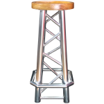 Imix Aluminium Truss Bar Stool - Image 2