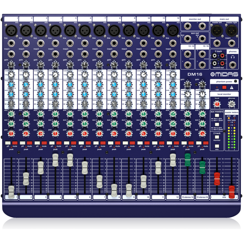Midas DM16 – 16-Channel Analog Mixer - A1 Sound