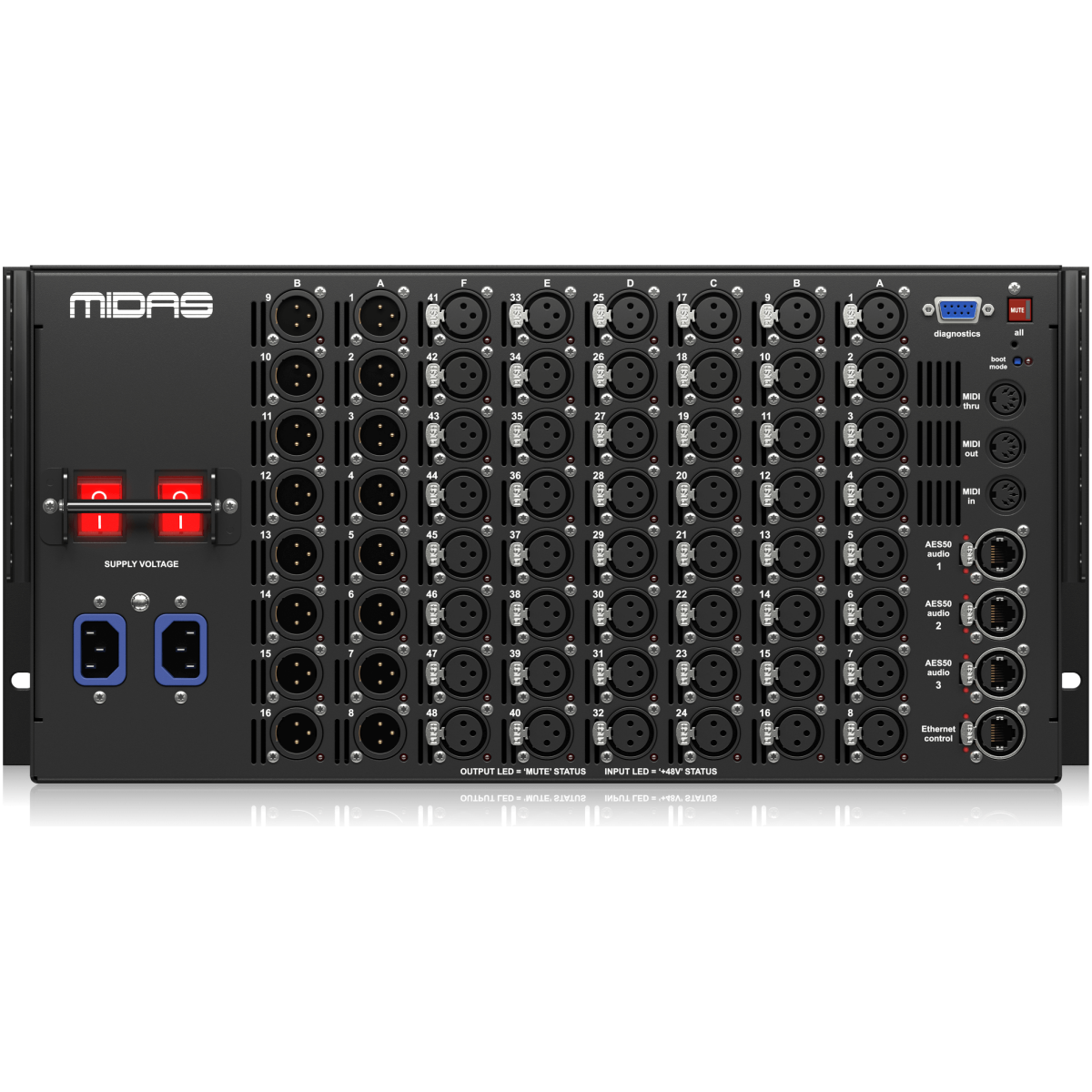 Midas DL251 – 48×16 Stage Box