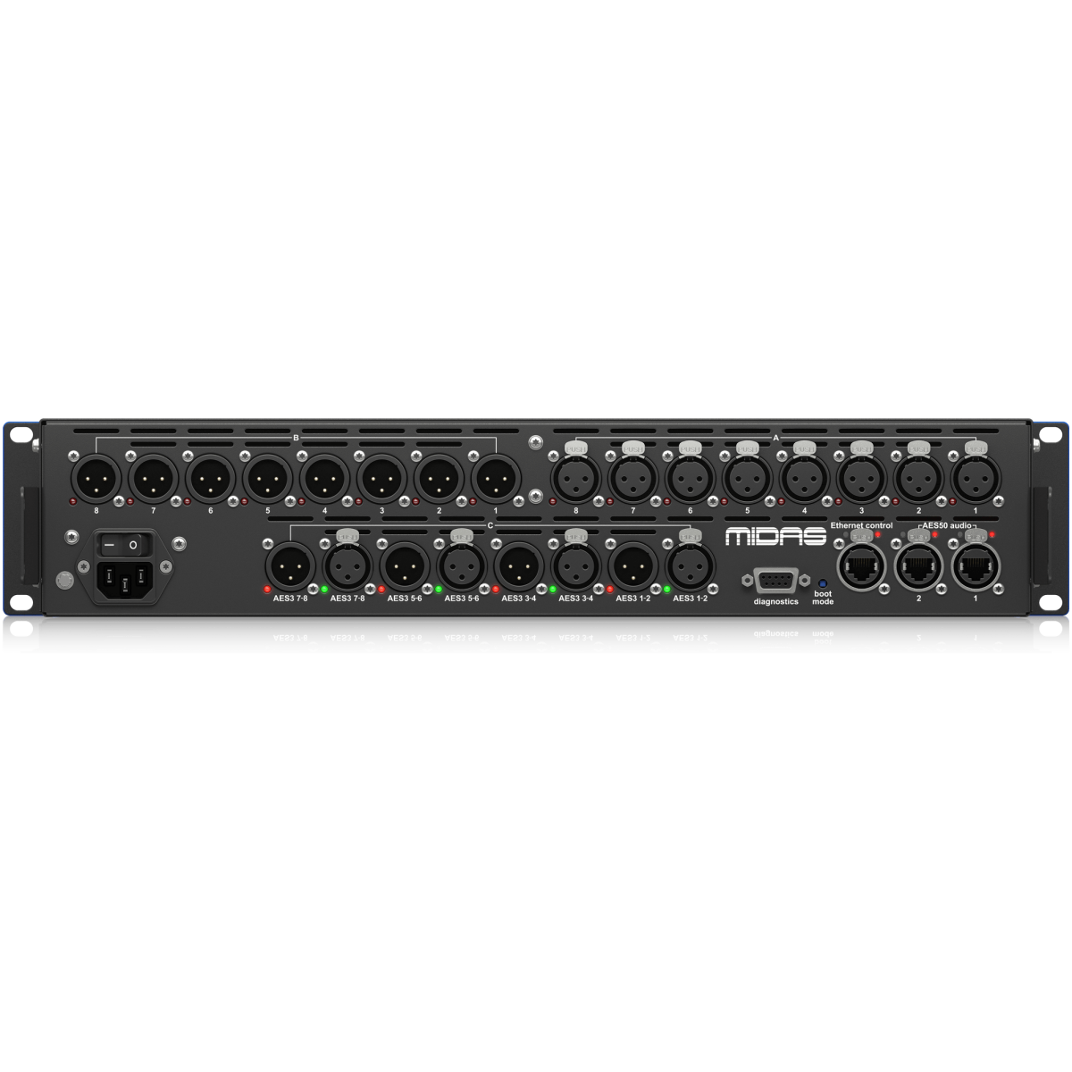 Midas PRO Series DL155 – 24×24 AES3 Stage Box