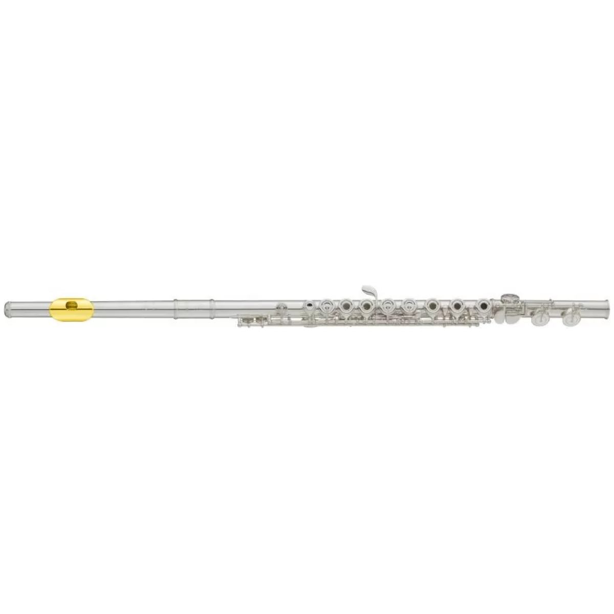 Yamaha YFL472HGL Flute with B Foot and Gold Plated Lip Plate - Image 3
