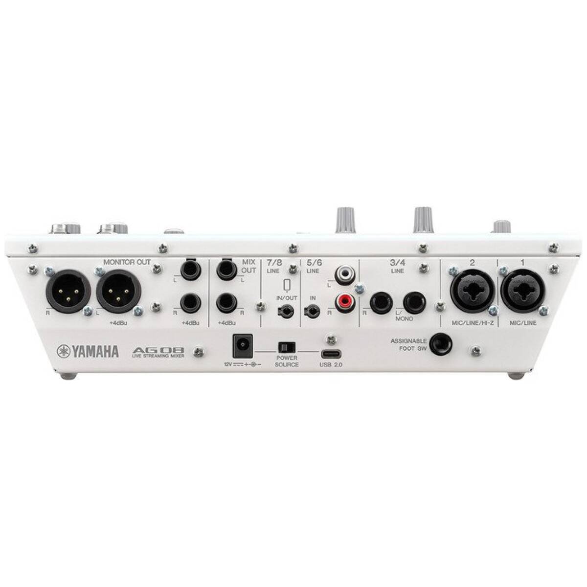 Yamaha AG08 White Live Streaming Mixer - Image 3