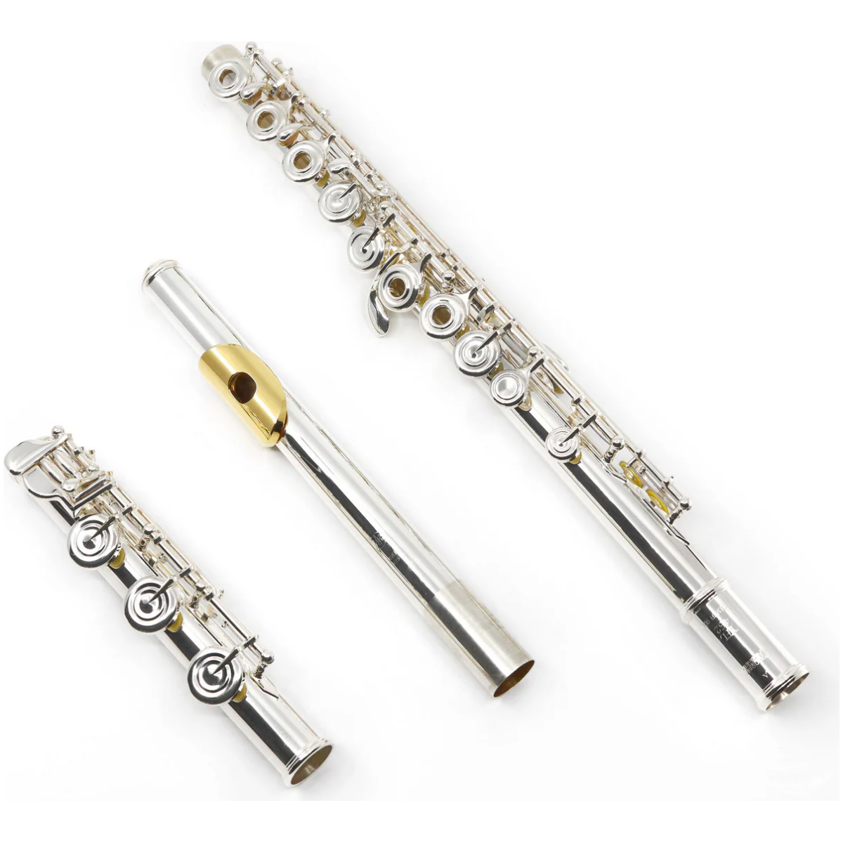 Yamaha YFL472HGL Flute with B Foot and Gold Plated Lip Plate - Image 2