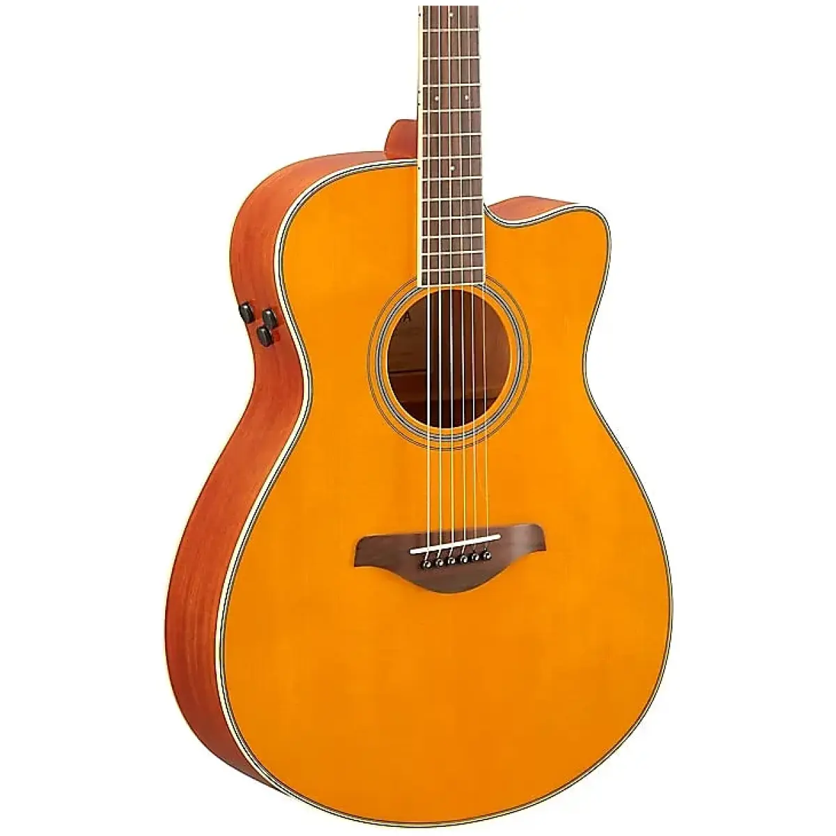 Yamaha FGC-TA VAT TransAcoustic Dreadnought Guitar - Image 3