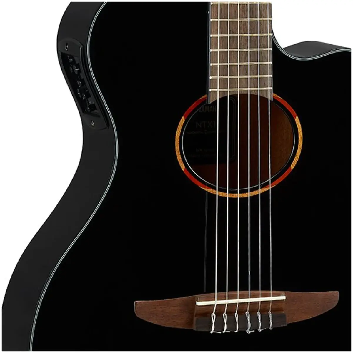Yamaha NTX1 BLK Acoustic-Electric Classical Guitar - Image 3