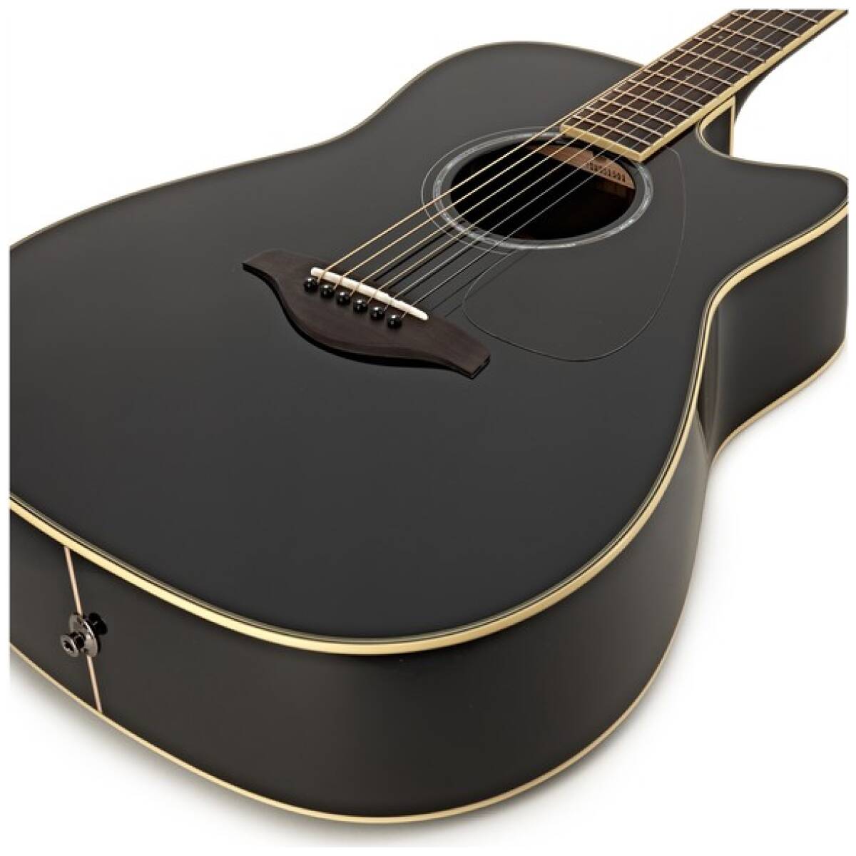 Yamaha FGX830C BLK Dreadnought Guitar - Image 2