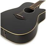 Yamaha FGX830C BLK Dreadnought Guitar - Image 2