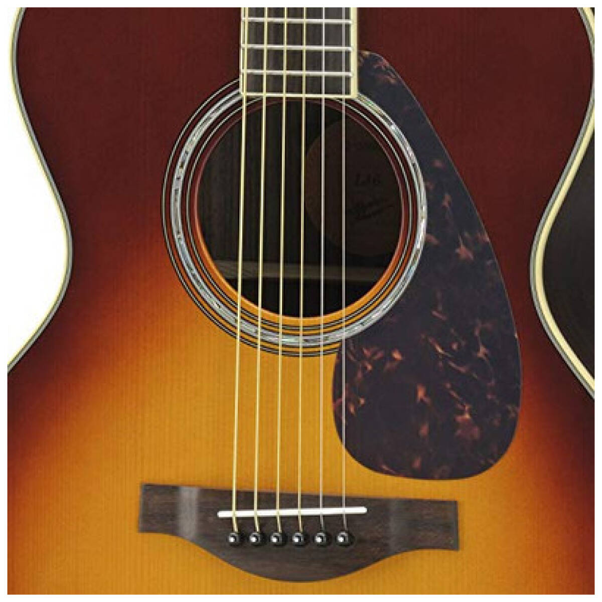 Yamaha LJ6 Brown Sunburst ARE Acoustic Guitar  - Image 3