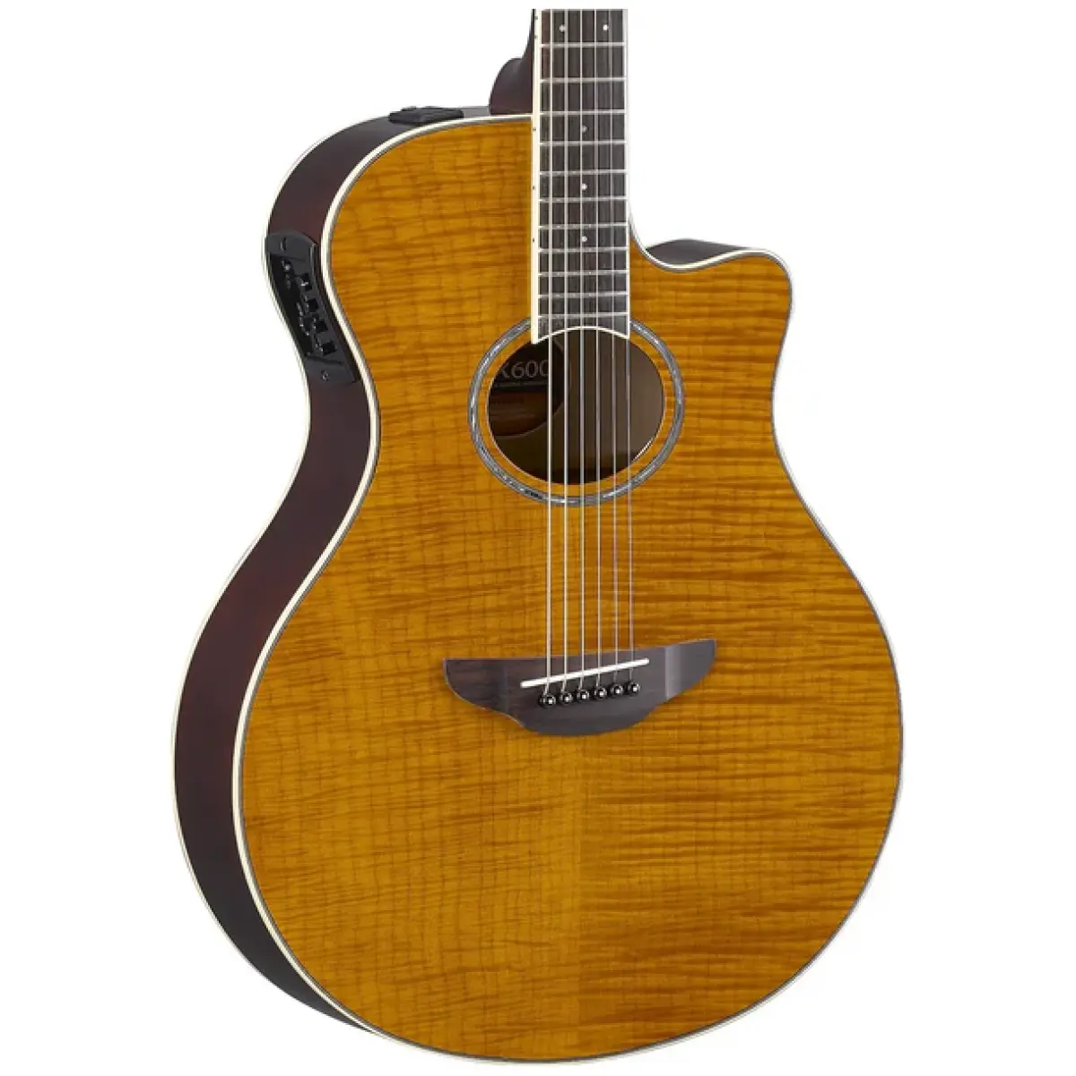 Yamaha APX600FM AMB Thinline Guitar - Image 3