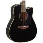 Yamaha FGC-TA BLK TransAcoustic Dreadnought Guitar - Image 5