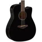 Yamaha FGX800C BLK Dreadnought Acoustic-electric Guitar - Image 2