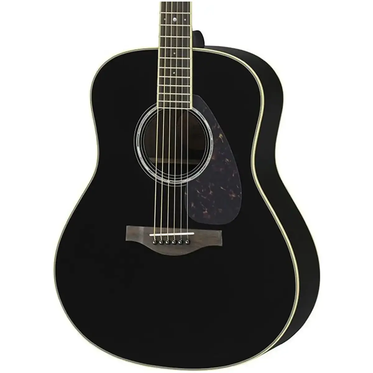 Yamaha LL6 Black ARE Acoustic Guitar - Image 2