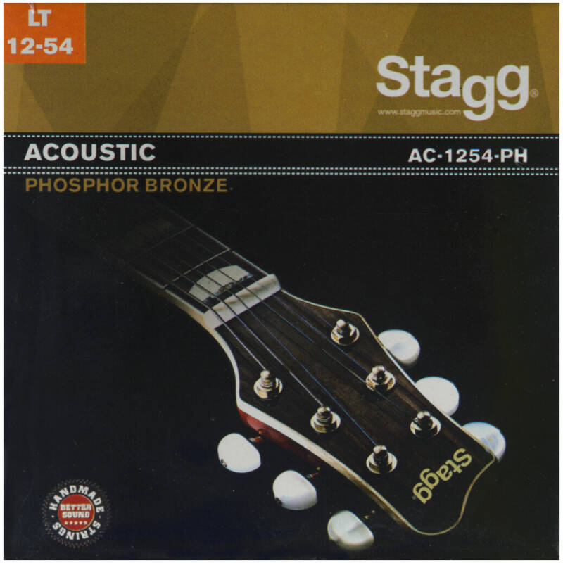 Stagg AC-1254-PH – Acoustic Guitar Strings Light Gauge Phosphor Bronze