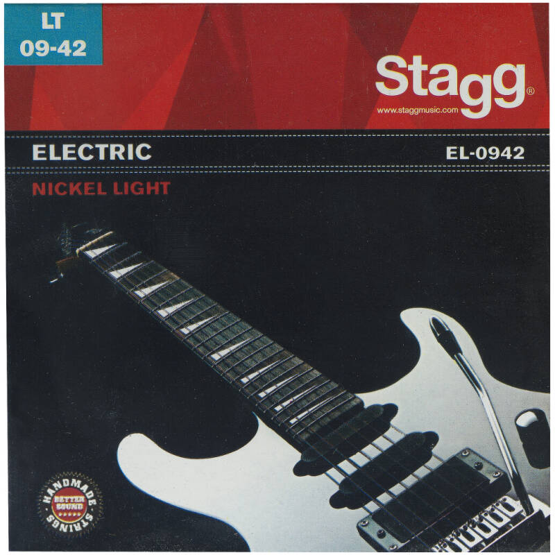 Stagg EL-0942 Nickel Plated Electric 6 Str Set  Light