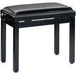 Stagg PB39 BKP SBK – Piano Bench High Gloss Black Vinyl Top