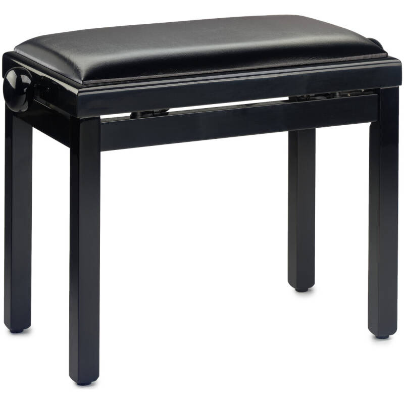 Stagg PB39 BKP SBK – Piano Bench High Gloss Black Vinyl Top