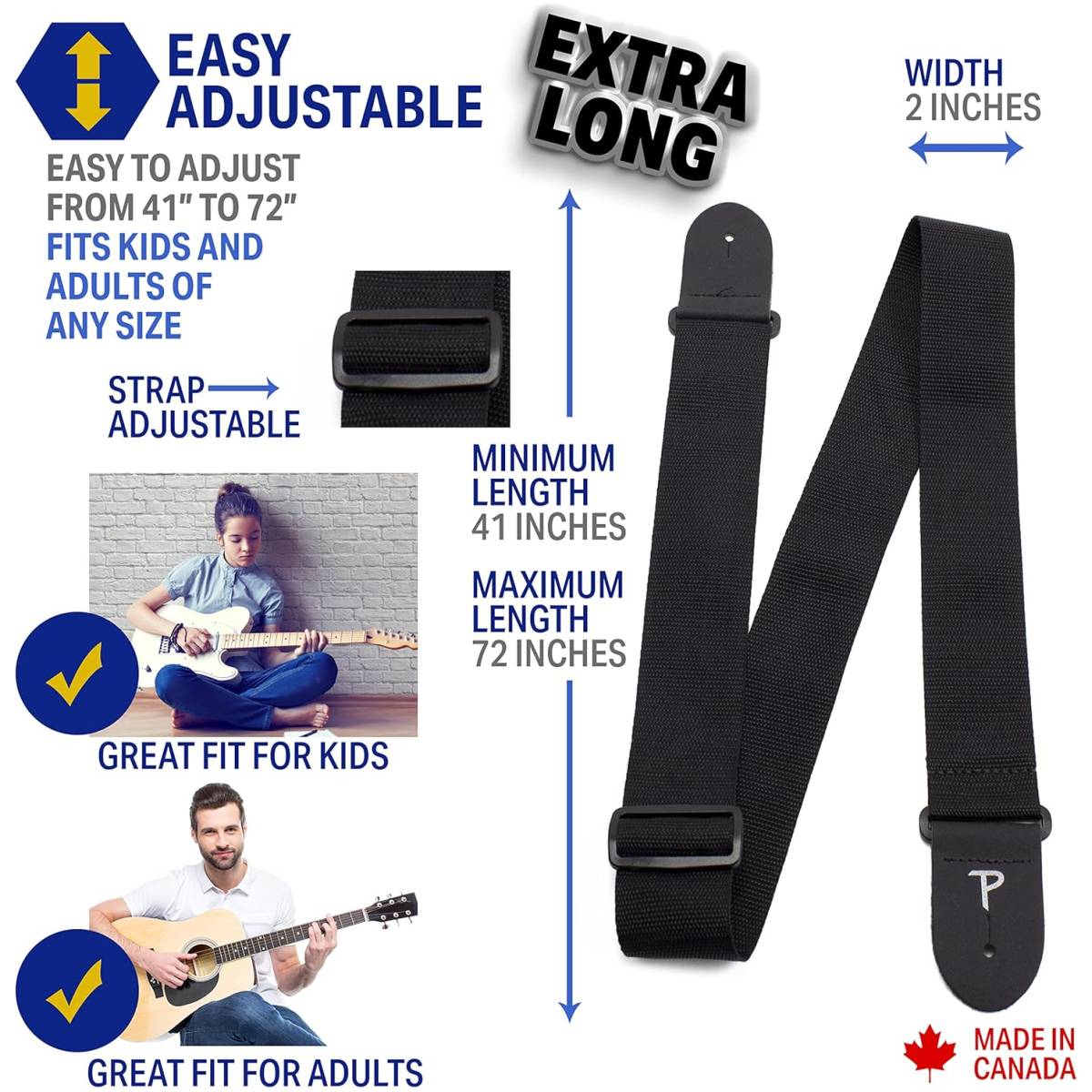 PERRIS LEATHER STRAP 2 NYLON