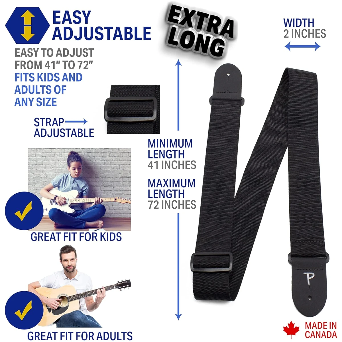 PERRIS LEATHER STRAP 2 NYLON